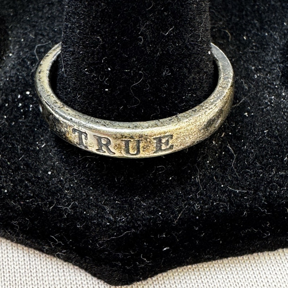 True Love Waits Sterling Silver Purity Ring 23mm BIG